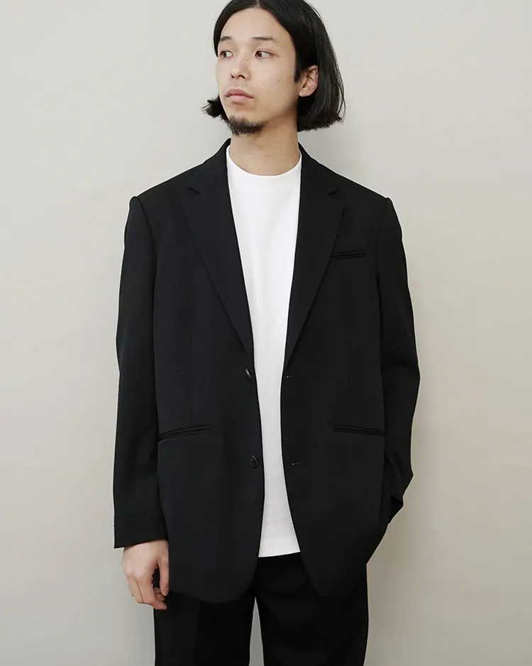Dice&Dice / NOTCHED LAPEL JACKET / BLACK