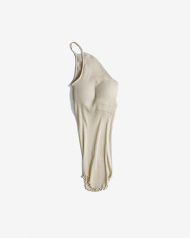 HAKUJI / Twist cotton bra OS cami / IVORY