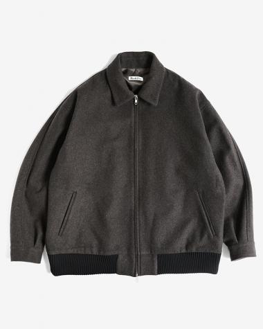 Dice&Dice / WOOL MELTON FLIGHT JACKET / BROWN