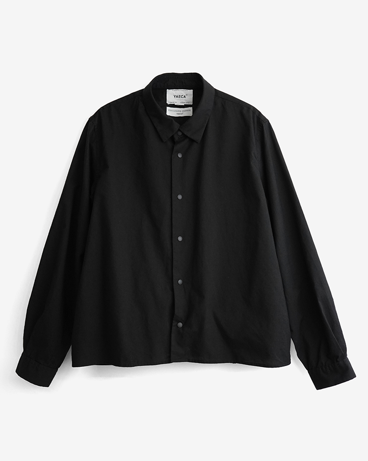 YAECA (WOMEN) / RELAX SHORT - COMFORT SHIRT / BLACK