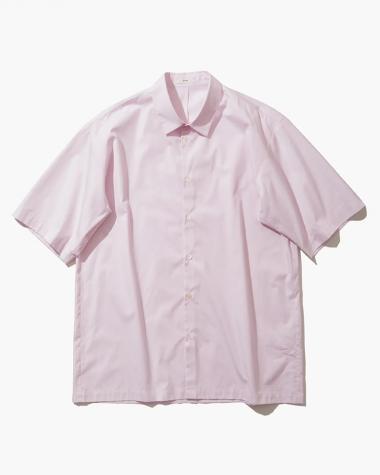 ATON (MEN) / GIZA BROAD SHORT SLEEVE SHIRT / PINK