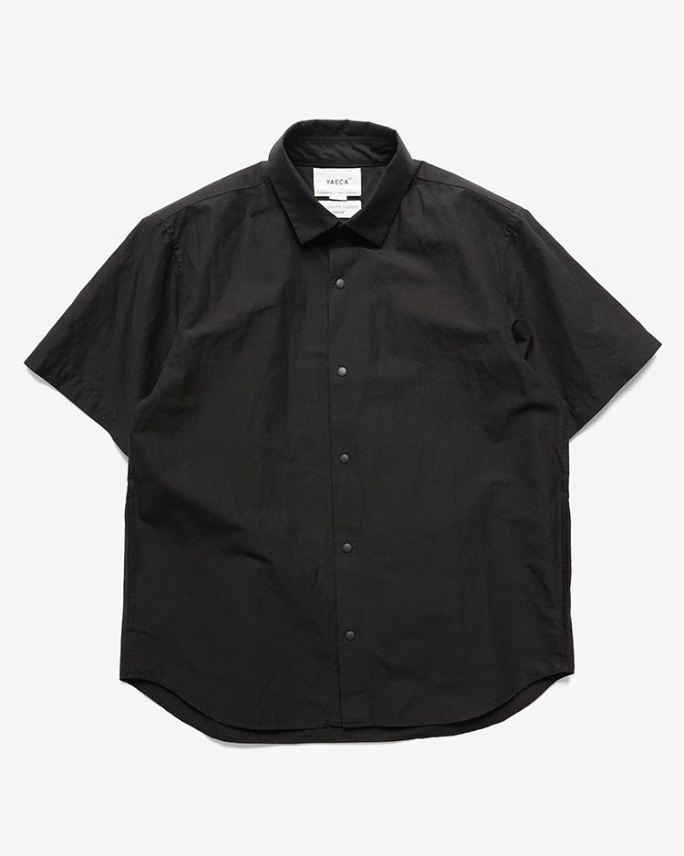 YAECA (MEN) / RELAX - S/S COMFORT SHIRT / BLACK