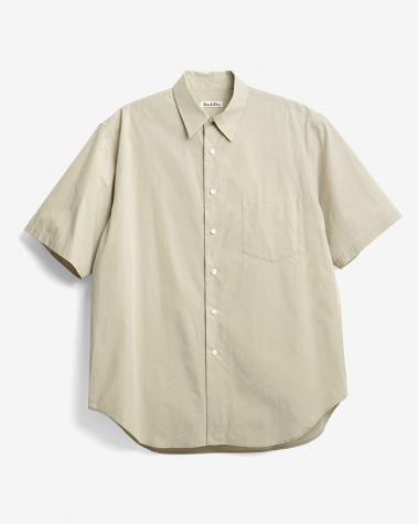 Dice&Dice / ORGANIC WASHER REGULAR COLLAR S/S SHIRT / BEIGE