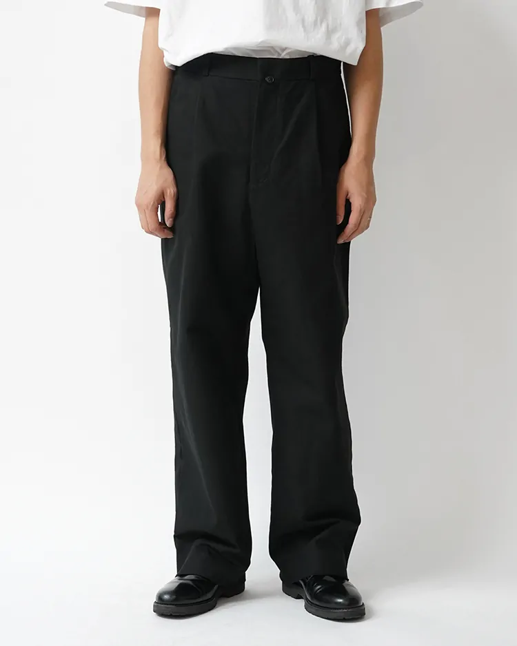 YAECA (MEN) / TUCK STRAIGHT - CHINO / D.NAVY
