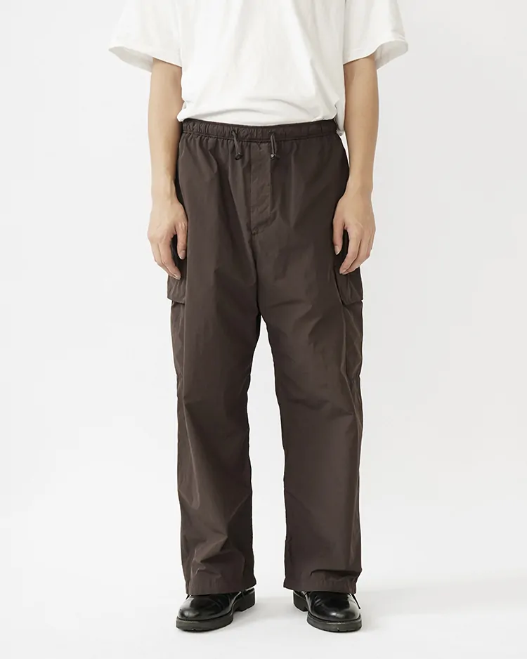 ATON (MEN) / AIR WEATHER SHORT UTILITY CARGO PANTS / BROWN