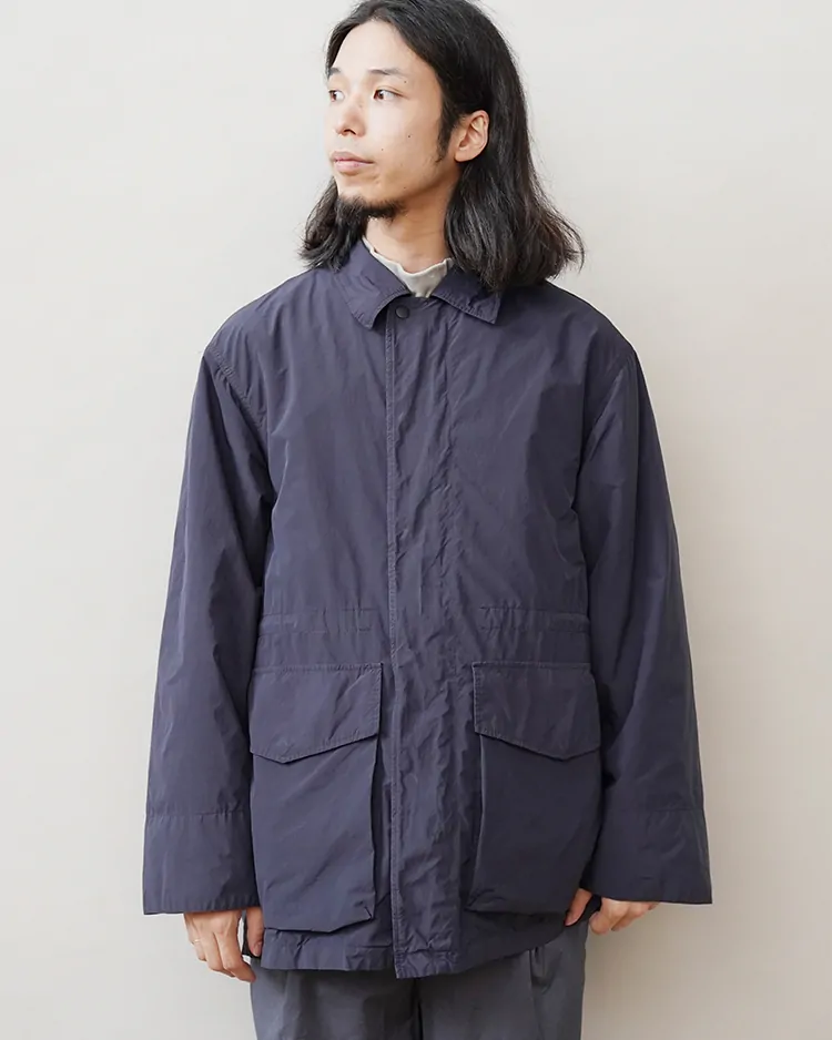 ATON (MEN) / AIR WEATHER FIELD COAT / CHARCOAL GRAY
