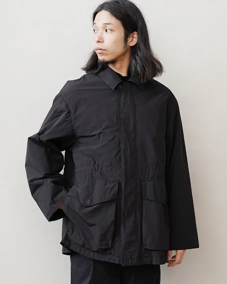 ATON (MEN) / AIR WEATHER FIELD COAT / BLACK