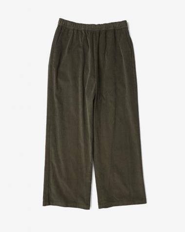 Dice&Dice / COTTON CORDUROY WIDE EASY PANTS / OLIVE