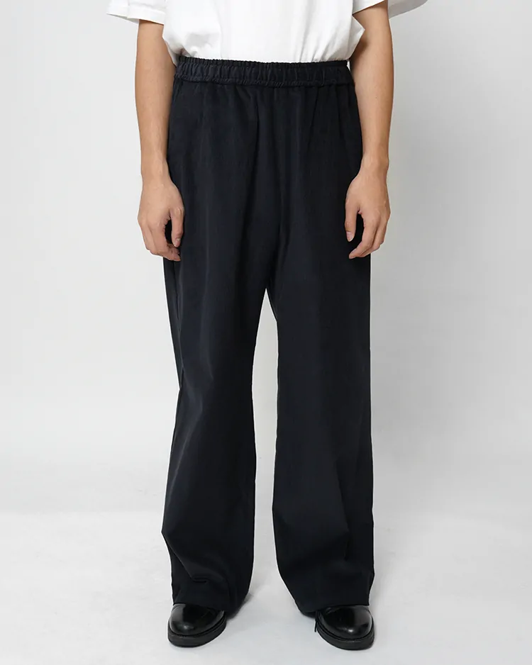 Dice&Dice / COTTON CORDUROY WIDE EASY PANTS / D.NAVY		
