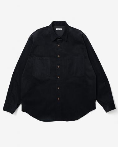 Dice&Dice / COTTON CORDUROY REGULAR COLLAR L/S SHIRT / D.NAVY