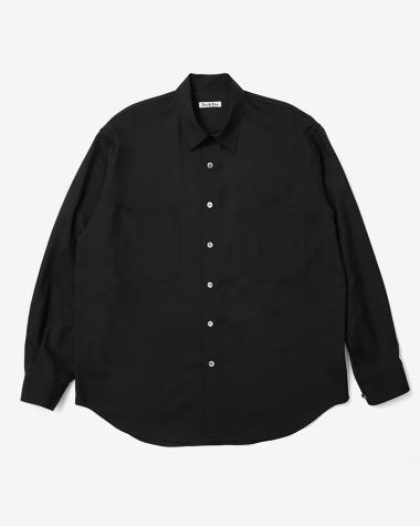 Dice&Dice / WOOL TROPICAL REGULAR COLLAR L/S SHIRT / NAVY