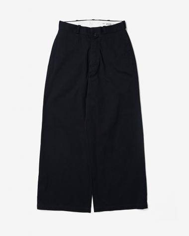 YAECA (WOMEN) / Wide Trousers - CHINO / NAVY