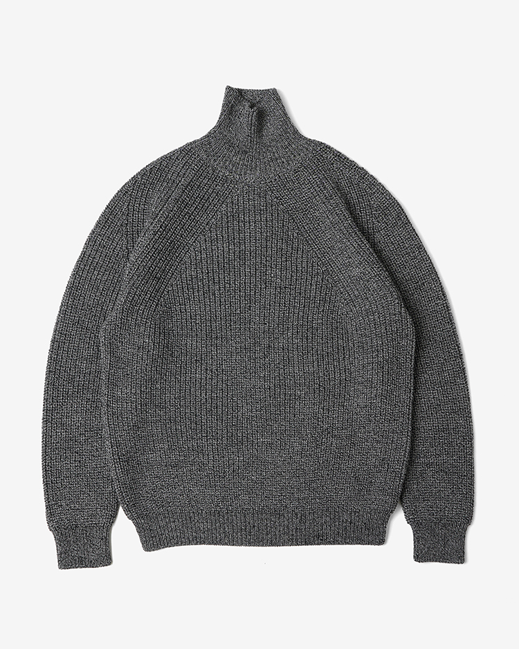 BATONER (MEN) / SIGNATURE TURTLE NECK / IVORY × BLACK