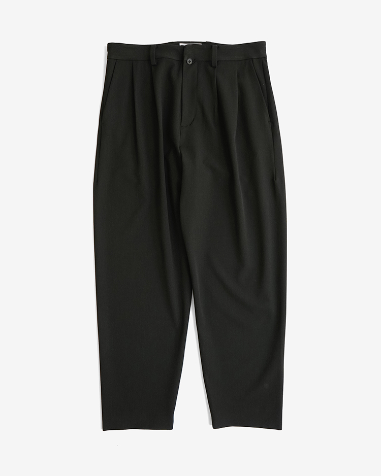 YAECA (MEN) / TWO TUCK TAPERED - 2WAY PANTS / D.CHARCOAL