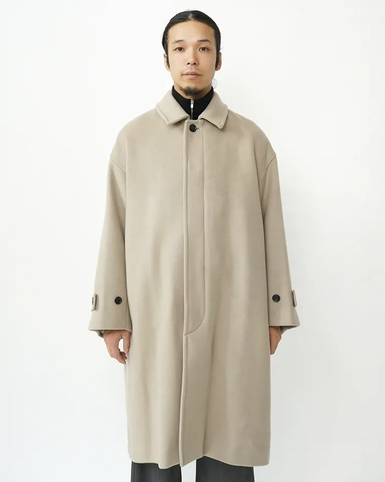 Graphpaper (MEN) / Light Melton Oversized Coat / GREGE