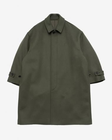  / Light Melton Oversized Coat / GREEN