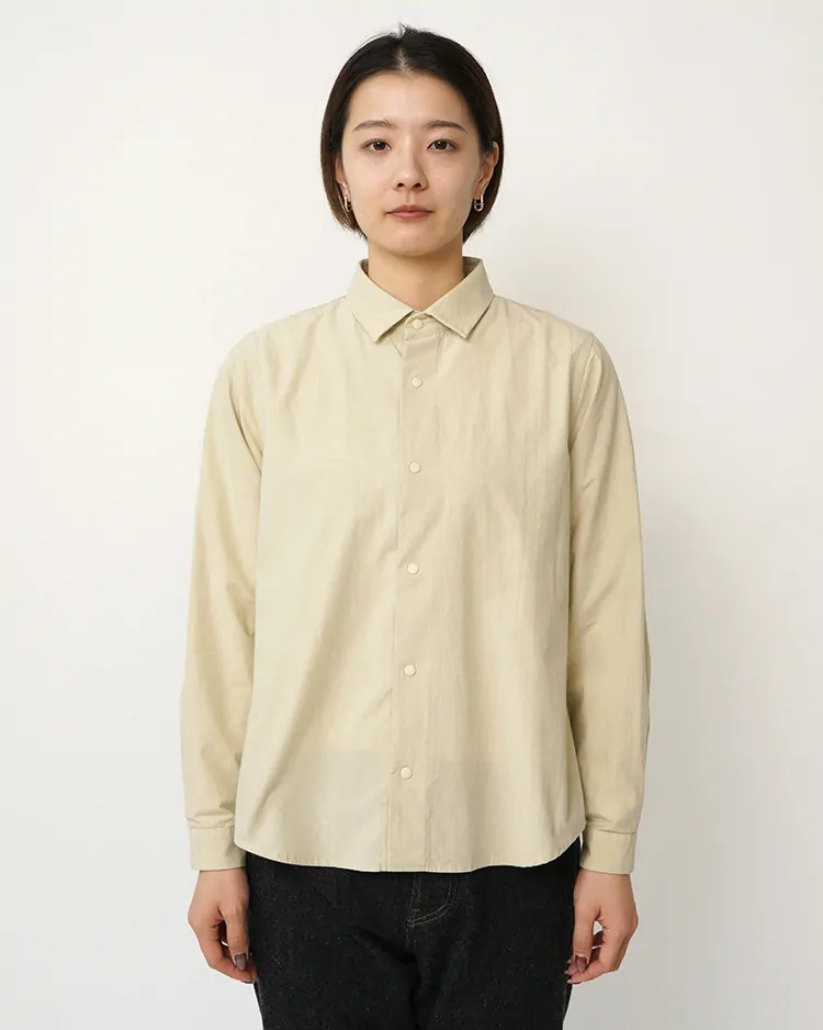 YAECA (WOMEN) / STANDARD - COMFORT SHIRT / BEIGE