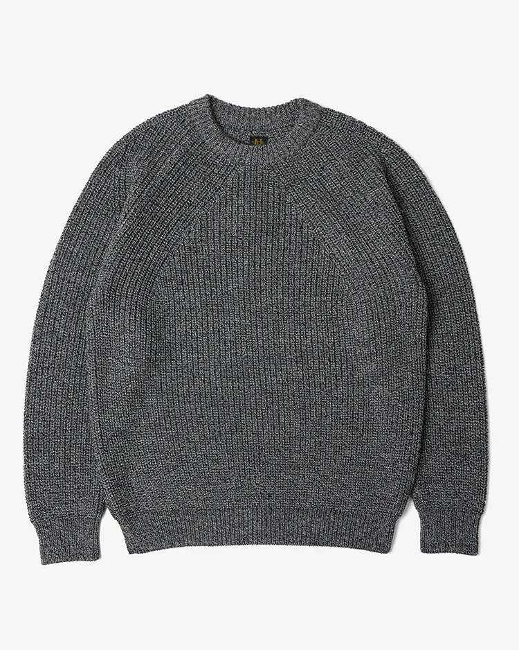 BATONER (MEN) / SIGNATURE CREW NECK / IVORY × BLACK