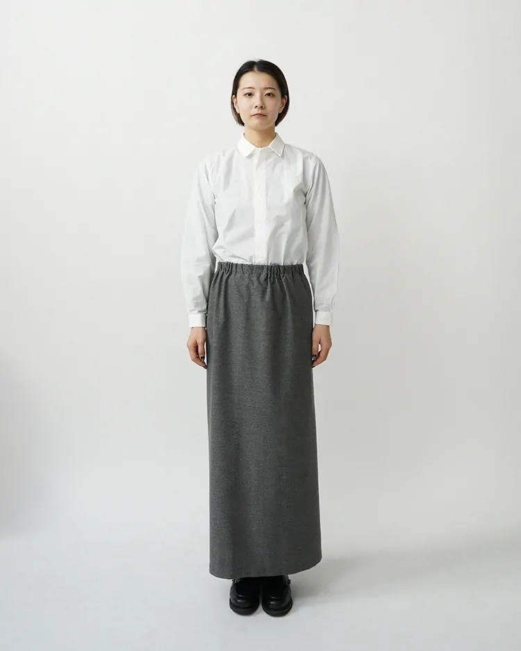 YAECA (WOMEN) / 2-WAY Wrap Skirt / GRAY