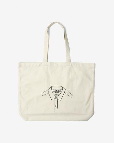 YAECA (WOMEN) / Print Bag M / NATURAL (SHIRTS)