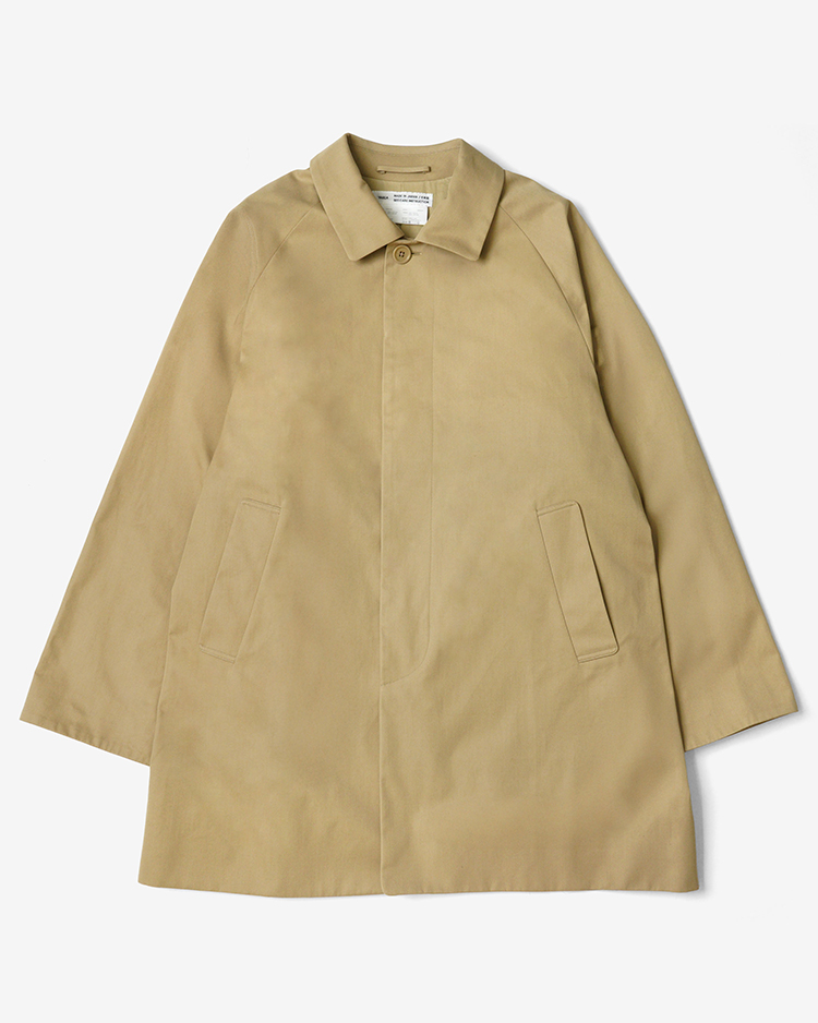 YAECA (MEN) / Balmacaan Coat - Short / KHAKI