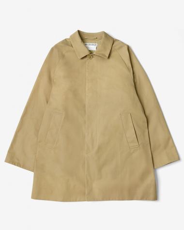 YAECA (MEN) / Balmacaan Coat - Short / KHAKI