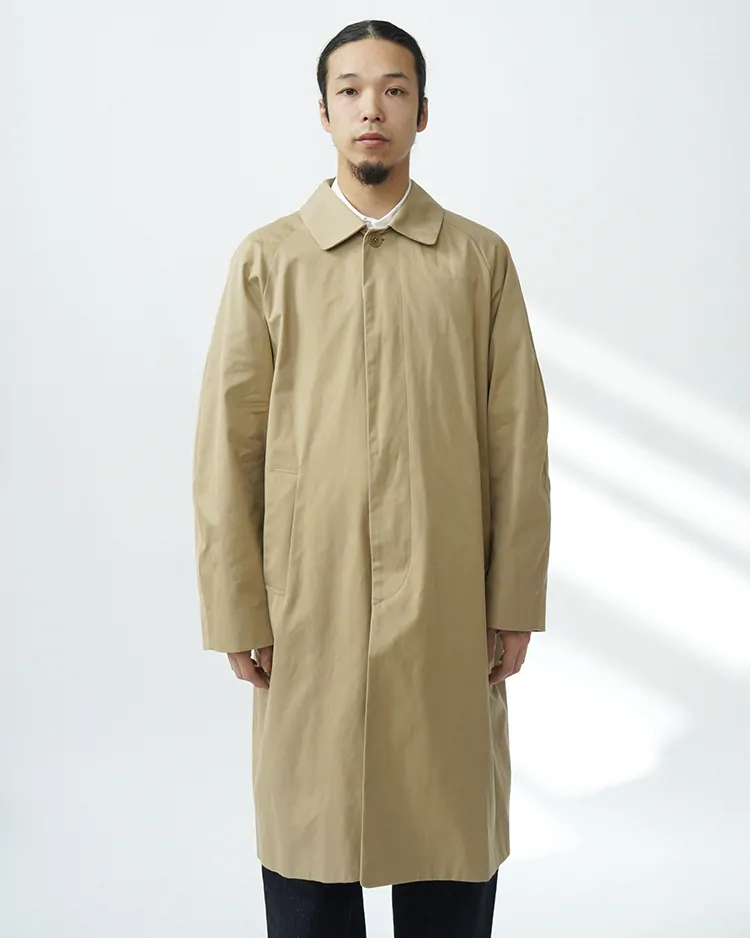 YAECA (MEN) / Balmacaan Coat - Standard / KHAKI