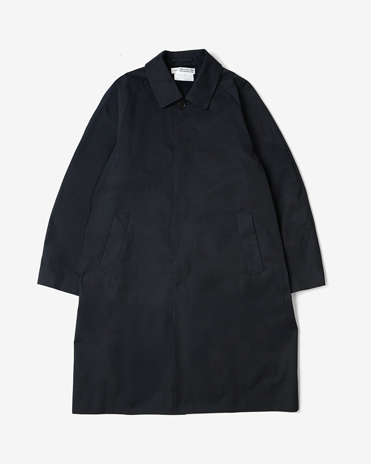 YAECA (MEN) / Balmacaan Coat - Standard / NAVY