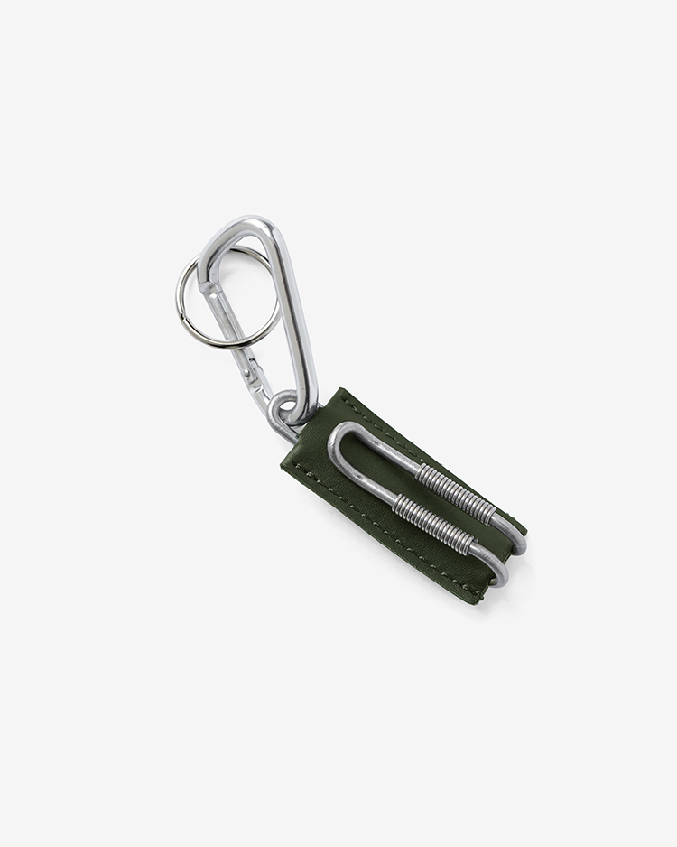 ED ROBERT JUDSON / CLIX - SPRING CLIP KEY HOLDER - PULL UP/ GREEN