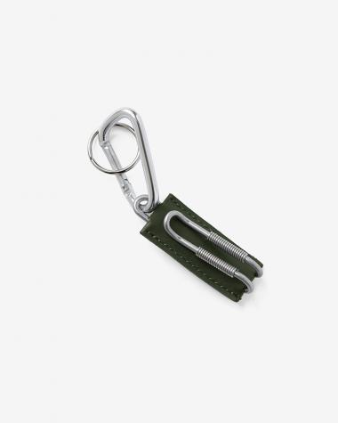  / CLIX - SPRING CLIP KEY HOLDER - PULL UP/ GREEN