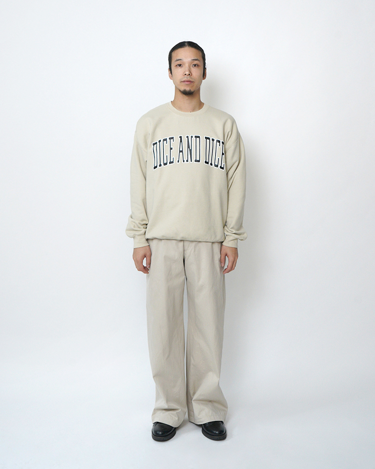 D&D ( Souvenir items ) / VARSITY CREW / BEIGE