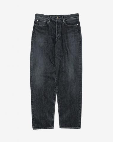  / Selvage Denim Five Pocket Tapered Pants / BLACK DARK FADE