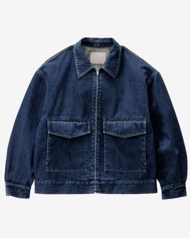  / Selvage Denim Zip Jacket / INDIGO DARK FADE