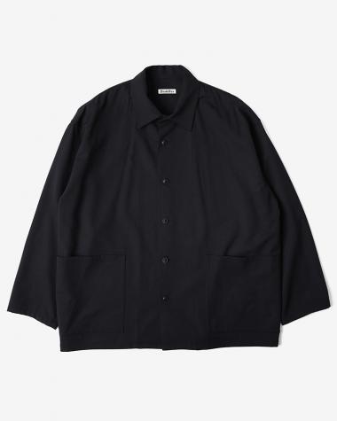  /  HIGH COUNT GABARDINE SHIRT JACKET / DARK NAVY