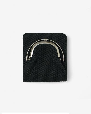  / ODD - FRAME HALF WALLET / BLACK (CHAIN GRAIN)