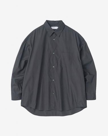  / Broad L/S Oversized Regular Collar Shirt / C.GRAY