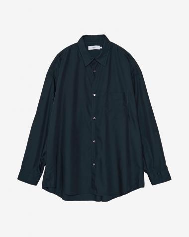  / Broad L/S Oversized Regular Collar Shirt / NAVY