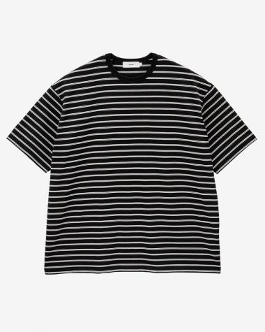  / Tri Spun Border S/S Tee / BLACK×WHITE
