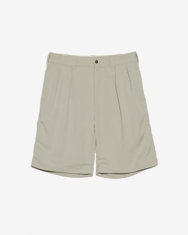  / ALPHADRY Double Pleat shorts / LK(Light Khaki)
