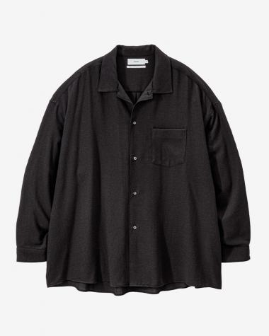 Graphpaper (MEN) / Viscose Viyella L/S Sleeping Shirt / CHARCOAL