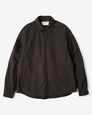 YAECA (MEN) / L/S Comfort Shirt-Extra Wide  / D.BROWN