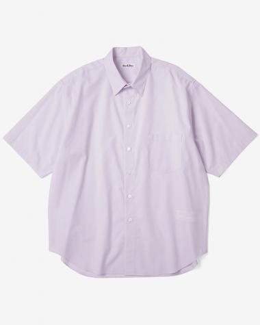  / COTTON BROAD REGULAR COLLAR S/S SHIRT / PALE PURPLE	