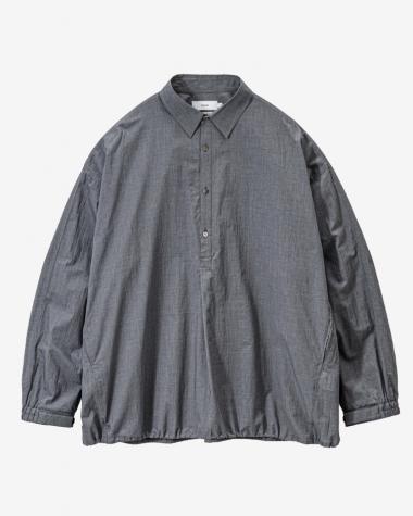  / Seersucker Pullover Shirt / GRAY