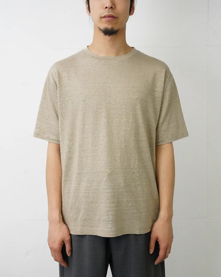 BATONER (MEN) / NORMANDY LINEN T-SHIRT / TAUPE
