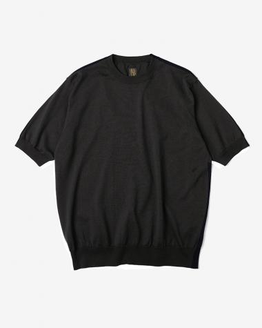  / CARIBBEAN SEAISLAND COTTON CREW NECK SHORT SLEEVE / BROWN