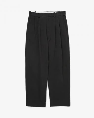YAECA (MEN) / CHINO - TWO TUCK STRAIGHT / CHARCOAL