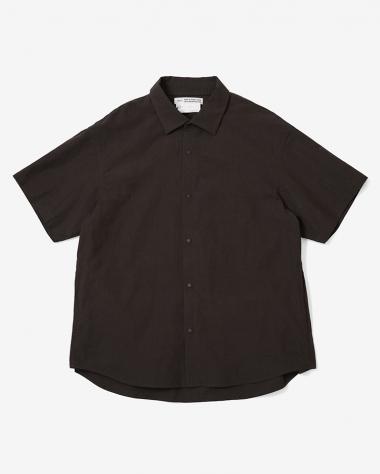 YAECA (MEN) / S/S Comfort Shirt-Extra Wide  / D.BROWN