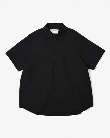 YAECA (MEN) / S/S Comfort Shirt-Extra Wide  / BLACK