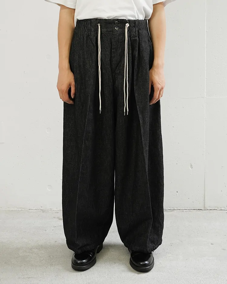 Sillage / circular pants black denim one wash
