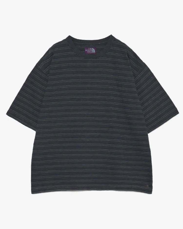 THE NORTH FACE PURPLE LABEL / GARMENT DYED JACQUARD FIELD TEE /  AH(Asphalt Gray)
